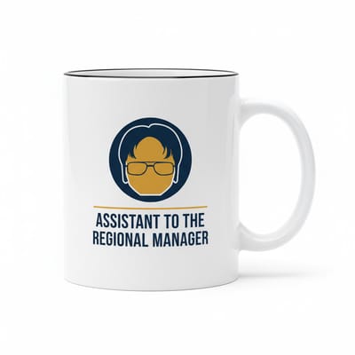 “Assistant to the Regional Manager” Grappige Werk Mok – Kantoor Humor Cadeau – 330 ml Keramische Koffiemok