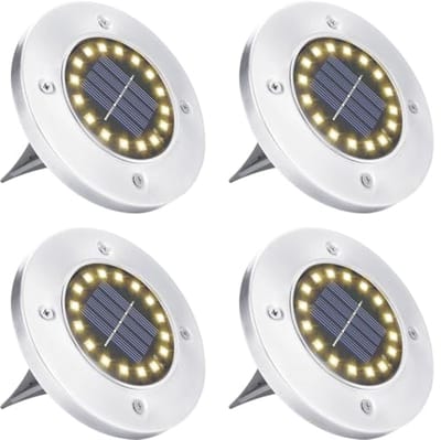 Zonnelamp voor Tuin - Set van 8 - Waterdichte LED Vloerlampen Buiten voor Tuin en Decoratie - Warm Wit