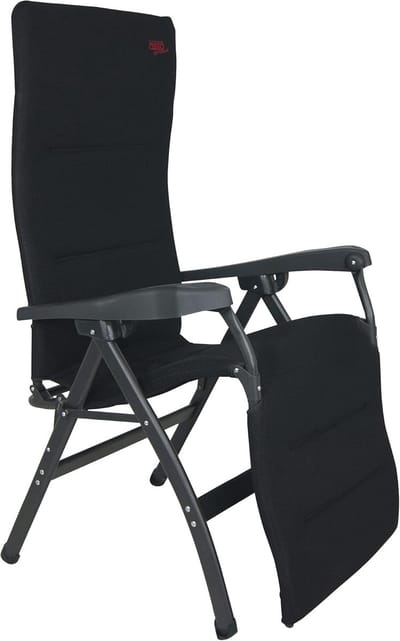 Relaxstoel - Lounge stoel - Buiten ontspannen - Ergonomisch ontwerp - 10.85 kg - Zwart