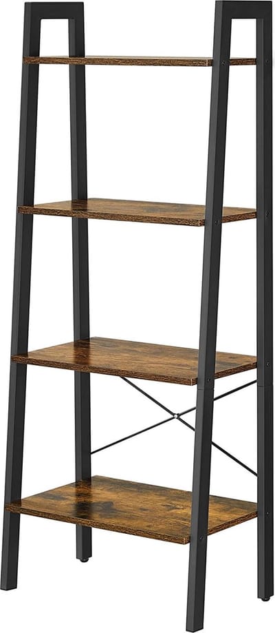 MIRA Home - Boekenkast - Boekenrek - Opbergkast - Opbergrek -Ladderrek - 34x56x137.5