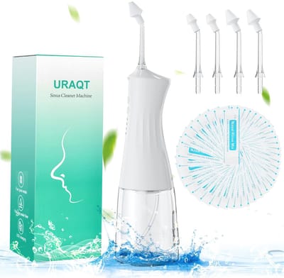 Allecto - Neti Pot - Elektrische Neusreiniger - Oplaadbaar - Sinusspoelset - Neuswaszout - Voor volwassenen en kinderen