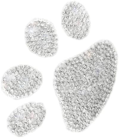 Allecto - Strass Hondenpoot Autostickers - Glitter Autodecoratie - 2 Stuks - Zelfklevend - Unieke Decoratie - Auto Accessoire - Geschikt voor Honde...