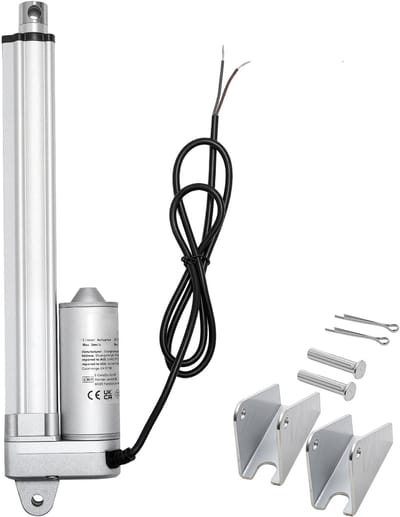 12V Lineaire Actuator, 8-Inch Slag, IP65 Waterdicht, 675lbs/3000n Kracht, 0,2"/S Snelheid, Inclusief Montagebeugel voor Zonne-Trackers, Industriële Apparatuur en Deurautomatisering