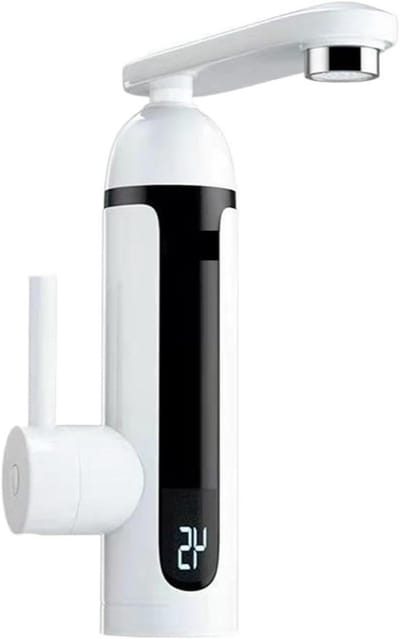 Directe Boiler Kraan - Warmwaterkraan Keuken - Direct Warm Water - Snelle Verwarming - Roestvrij Staal - Wit