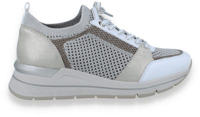 Double Heart Dames Sneaker Wit/beige | Maat: 37