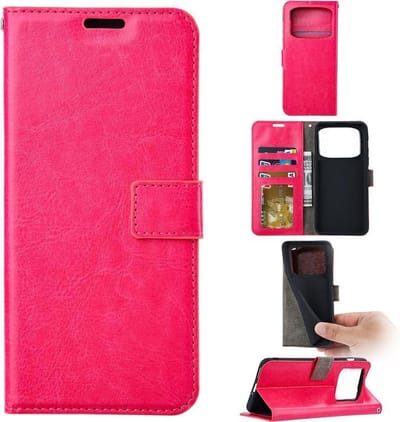 Portemonnee Book Case Hoesje Geschikt voor: Xiaomi Poco X4 Pro - Roze