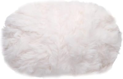 200 g imitatiebontgaren, wit, wollig, superzacht, dik en volumineus, 1 streng polyester, 63,43{7} m imitatie nertswol voor breien, jas, deken, haken, weven, kleding