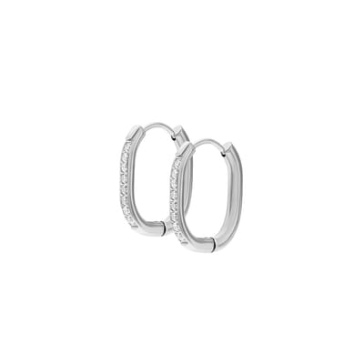 iXXXi Jewelry-Oval Stone-Zilverkleurig-Dames Oorbellen