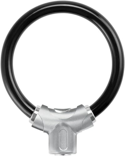 Fiets Ringslot - Stalen Kabel - Fiets Beveiligen - Sleutelloos Drukknop - 11 mm Kabel - Zwart