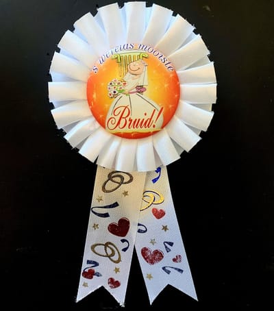 Rozet 's Werelds Mooiste Bruid - rozet - vrijgezellenfeest - bruid - bride to be - trouwen - huwelijk