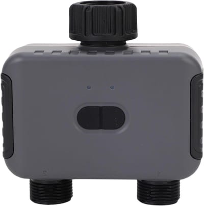 Slimme Sproeier Timer - Water Timer - Automatisch Tuin Wateren - Twee Zones Wifi Bediening - IPX5 Waterdicht - Zwart