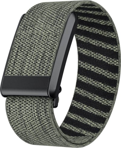 Stravo Nylon Vervangend bandje geschikt voor Whoop 4.0 | Stijlvolle & Betaalbare Vervangende bandje voor Whoop 3.0 | Comfortabele & Gebruiksvriendelijke Polsbandje (Grijs groen)