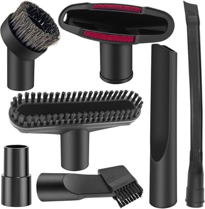 Set van 7 Accessoires voor Stofzuiger, Flexibele Mondstuk en Nozzle voor Auto, Toetsenbord en Tapijt met 32mm Aansluiting