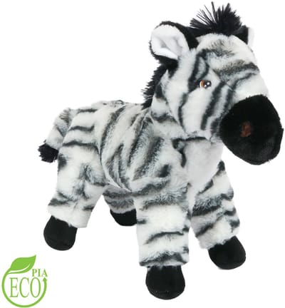 PIA Soft Toys - Pluche Eco Knuffel Zebra - 20 cm