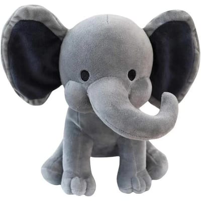 25cm Grijs Roze Olifant Pluche Speelgoed Zacht Kawaii Slaapkussen Pop Comfortabel Kalmerend Dier Gevuld Pluche voor Kinderen Peuter Cadeau
