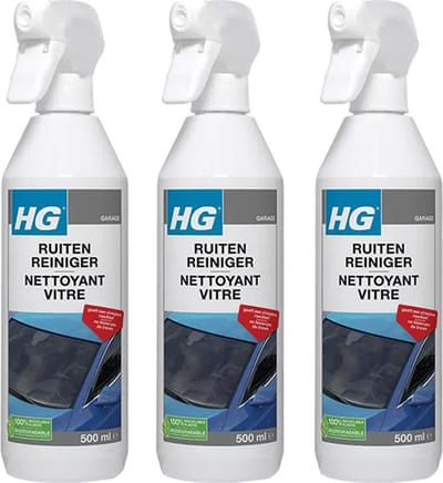 HG Ruitenreiniger 3-pack met KD spon