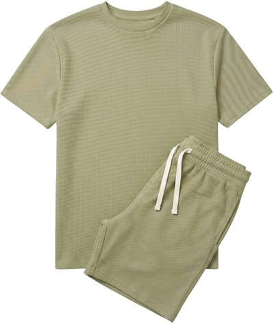 Zomerset Heren - Oversized T shirt en Shorts Heren - Twinset - GB-918 - Bruin - Maat XXL