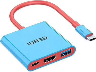 Draagbare Aluminium Switch Adapter en Docking Station met 4K Ondersteuning en PD100W USB 3.0 Poort, HDMI Adapter voor Nintendo Switch 2, OLED en TV Dock Compatibiliteit