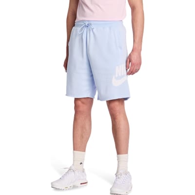 Nike Club Alumni Korte Broeken Heren - Blauw - Maat M - Katoen French Terry