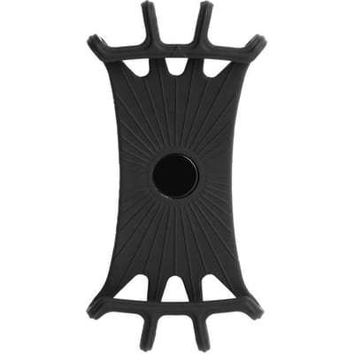 Support de téléphone portable pour poussette de bébé, universel, rotatif, en gel de silice, pour vélo, accessoires de poussette multifonctionnels noir