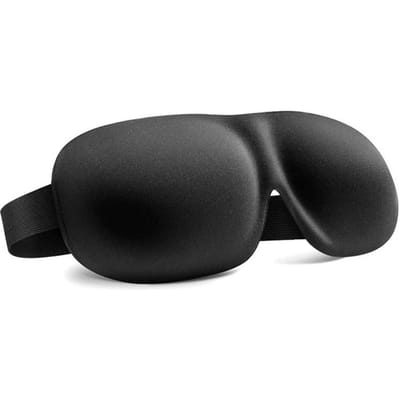 Masque de Sommeil Conturé 3D 100% Bloquant la Lumière Ultra Doux Respectueux de la Peau Respirant Cache-Yeux Pour le Repos le Voyage le Yoga