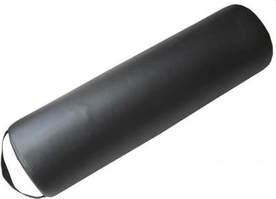 Findicare Knierol rond Zwart | Massagerol | Knierol| Enkelrol Collini voor onder de knieen of voeten | 65 cm x 15 cm | kleur zwart