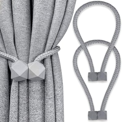 Dailygoods- Gordijn Holdbacks 2 Pack - Magnetische Draperie Tiebacks - Decoratieve Accessoires - Slijtvast Materiaal - Verstelbare Lengte - Modern Design - Gordijnbanden