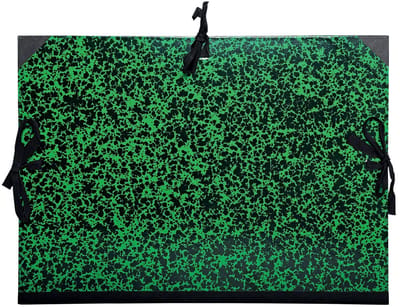 Exacompta Tekenmap Annonay met linten 37x52cm - B3 - 1/2 raisin - Groen - 532200E