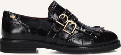 Fred De La Bretoniere Paris Eros Loafers Dames - Instappers - Zwart - Maat 36