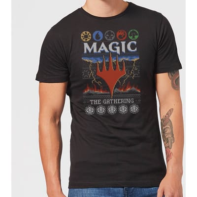 Magic: The Gathering Colours Of Magic Knit Heren Kerst T-shirt - zwart - L