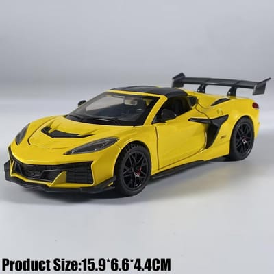 1:32 Chevrolet Corvette C8 Zr1X Version Améliorée Piste Supercar Alliage Métal Moulé Sous Pression Modèle Voiture Simulation Miniature Cadeaux de Fête