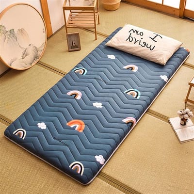 Opvouwbare Matras - Japanse Vloermat - Comfortabel Slapen - Ademend Polyester - 100x200 cm - C