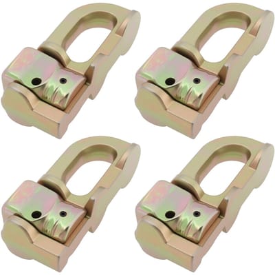 Dailygoody - L Track Double Stud Bevestiging - 4 Stuks - Voor Vrachtwagens en Trailers - 5000LB Capaciteit - Stevige constructie - Ideaal voor bevesti...