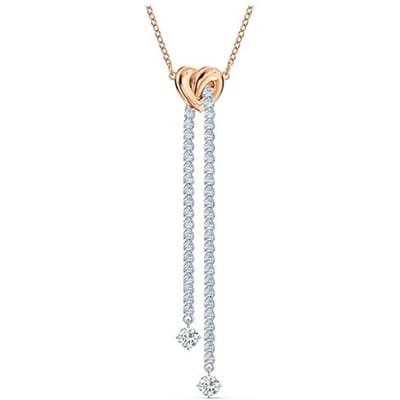 Swarovski Lifelong Cœur Torsadé Collier Femme collier 5517952 Box (Random Color) white