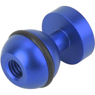 Duiklicht Beugel Actiecamera Kogelkop Basis Hot Shoe Mount 1/4 Schroefgat(blauw) blauw