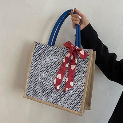 Handige Pendeltas Grote Capaciteit Linnen Tote Bag voor Vrouwen Nieuwe Stijl College Student Les Schoudertas