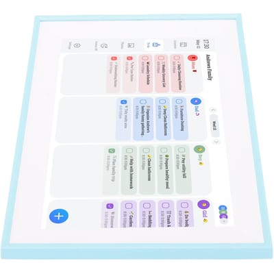 Slimme Digitale Kalender 10.1 Inch   WiFi Interactieve Klusjeslijst Familieplanner Elektronische Foto F e voor Thuis white