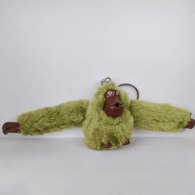 Kawaii Gorilla Sleutelhanger Aap Rugzak Hanger Langarmig Dier Tas Hangers Sleutelhanger Decoratie Volwassene Kind Verjaardagscadeaus beige