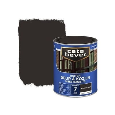 Cetabever Meesterbeits Deur en Kozijn Dekkend Zijdeglans - Klassiek Bruin - 0,75 liter