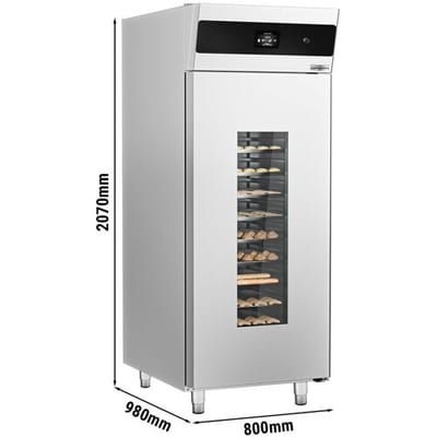 GGM Gastro Bäckerei Gärautomat & Gärunterbrecher - 40x EN 600x400 - für Fermentation Zilver