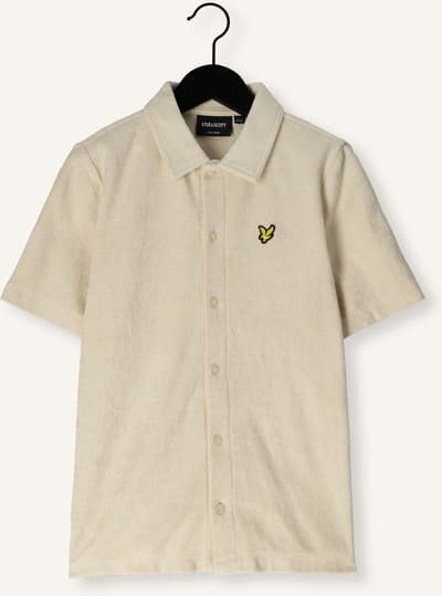 Lyle & Scott Ss Towelling Shirt Polo's & T-shirts Jongens - Polo shirt - Creme - Maat 122/128