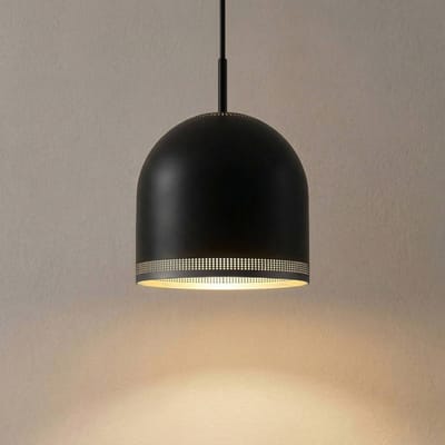 Nola hanglamp Oura, Ø 25 cm, zwart, ijzer, E27