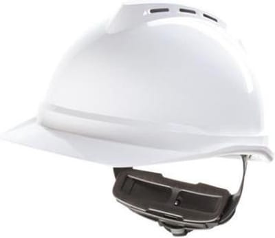 MSA V-Gard 500 veiligheidshelm - geventileerd - draaiknop Wit