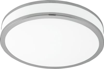 EGLO Palermo 2 - Wand/Plafondlamp - 1 Lichts - Ø41 cm - Wit, Chroom