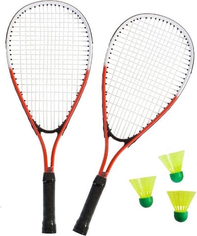 Originele starterset voor speedbadminton - inclusief 2 rackets, 3 speeders, speedlights tas Badmintonnet