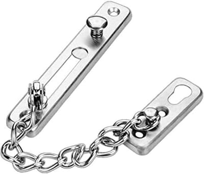 Deurketting Beveiliging - Extra Slot - Thuisgebruik - Roestvrij Staal - 165mm Ketting - Zilver