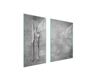 TMK ArtDeko Serie - Glazen Beschermplaat - 75x52 cm - Voor Kookplaat - Diverse Toepassingen