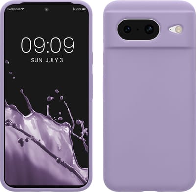 kwmobile telefoonhoesje geschikt voor Google Pixel 8 - Hoesje met siliconen coating - Smartphone case in violet lila