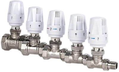 Thermostatische Radiatorkraan - Temperatuurkraan Regelklep - Verwarming Regelen - Automatische Temperatuurregeling - 3/4 inch - Messing