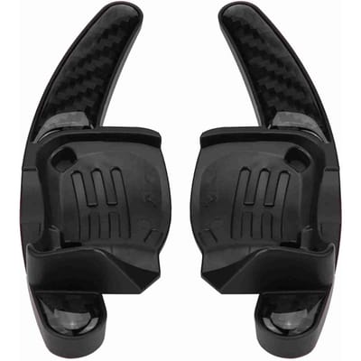 2 stuks Auto Stuurwiel Schakelpaddles Schakelpaddles voor CC 6 B6 MK5 Carbon Fiber black